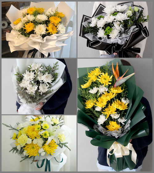 浙江省丽水莲都区双黄乡黄畈村白事花束代送
